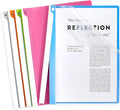 Clear Report Covers with Swing Clip, 5 Pack, 30 Sheet Capacity A4 Size File by Jutieuo
