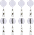 JANYUN 50 Pcs Retractable Badge Reel Clips Holder by JANYUN