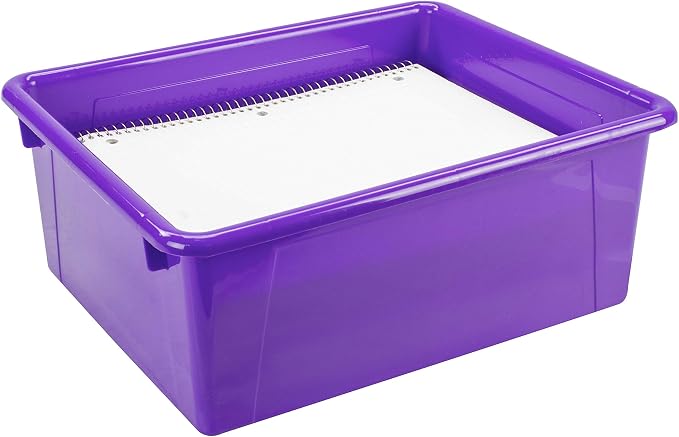 Storex Letter Size Deep Storage Tray – Organizer Bin - Image 4