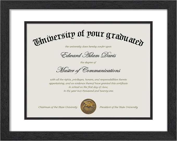 upsimples 11x14 Diploma Frame Certificate Degree Document Frame by upsimples