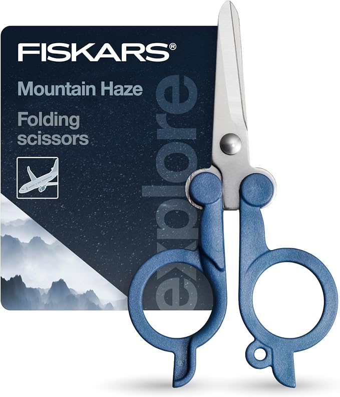 Fiskars Travel Folding Scissors, TSA-Compliant, Compact and Portable by Unknown