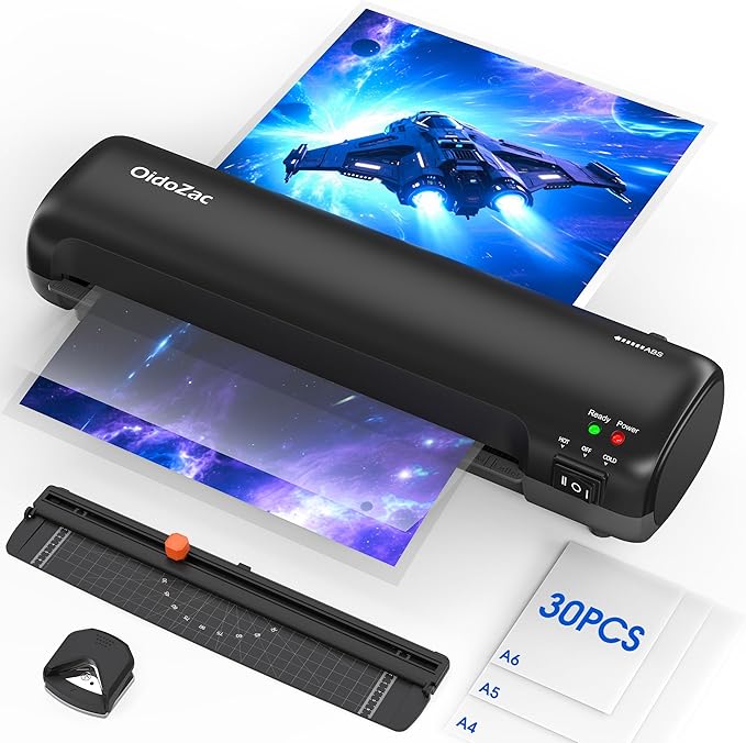 9 Inch Laminator Machine with Hot & Cold Modes, Portable Thermal Laminator A4 by OidoZac-NewHouseholdSupplier