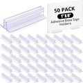 Fulmoon 50 Pcs Sign Holder, Adhesive Base Sign Holders Multiple Uses by Fulmoon