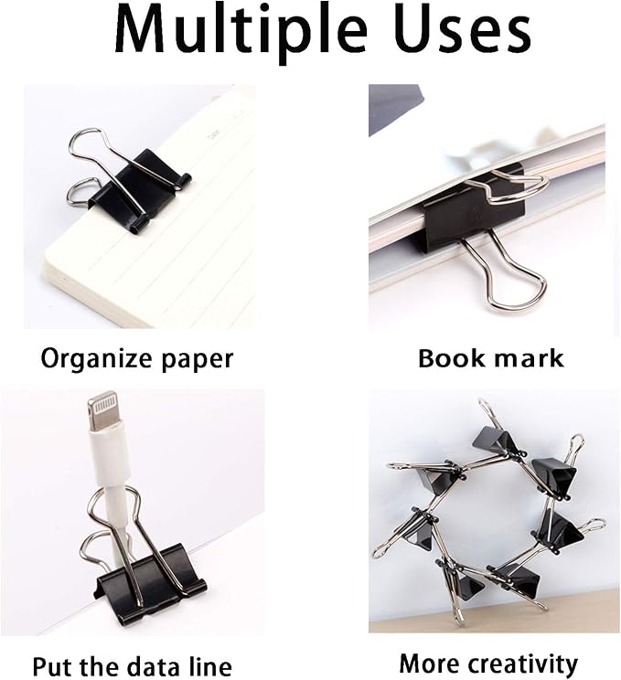 Extra Large Binder Clips 2 Inch, Big Paper Clamps - Image 5