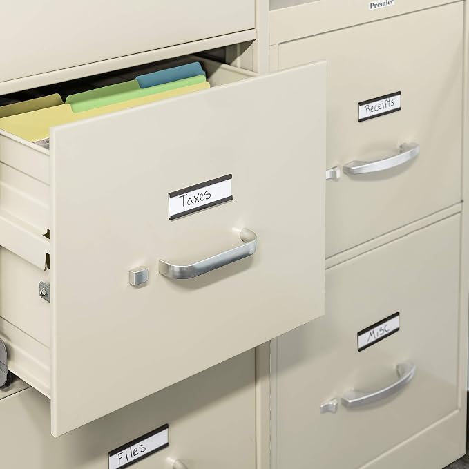 25pcs Magnetic Labels for File Cabinets, 1x3 inches | C Channel Magnetic Label - Image 7