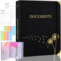 XKDOUS Aesthetic Document Organizer 3 Ring Emergency Binder Linen Folio Folders by XKDOUS