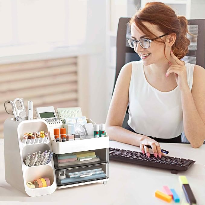 HBlife Desk Organizer with Pen Pencil Holder - Image 7