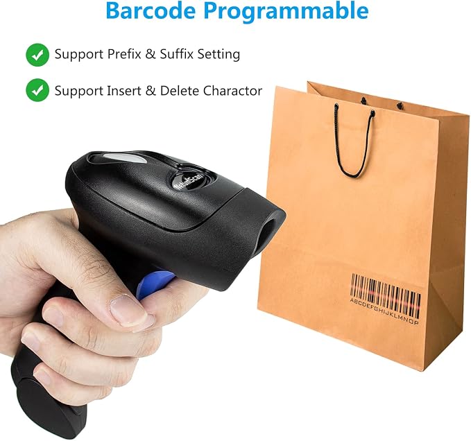 NetumScan Wireless 2D 1D Barcode Scanner, 2.4G & Wired Connection Scanner | QR - Image 6