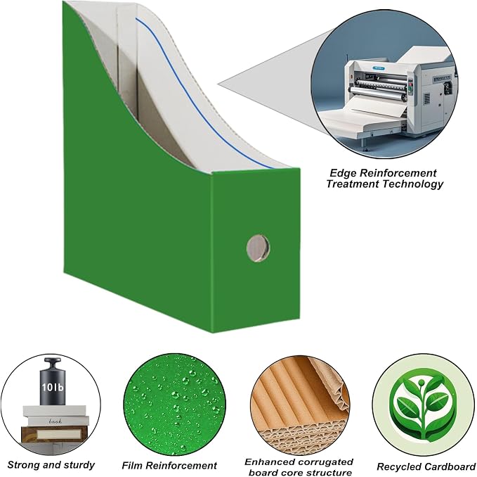 Limitliho 6 Pack Cardboard Magazine Holder - Image 2
