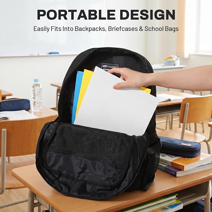 SUNEE Folders with Pockets, 2 Pocket Folders Fit Letter Size Paper, Paper File - Image 6
