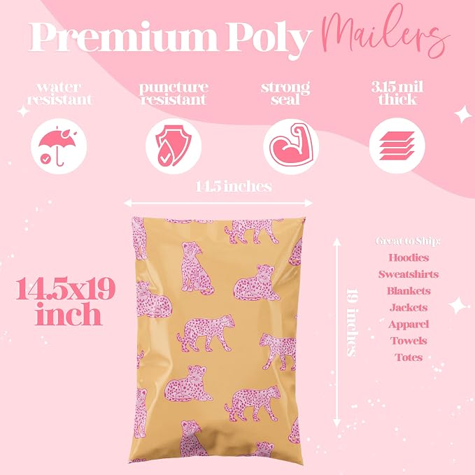 Pretty Package Store 14.5x19 Designer Poly Mailer 100 Pack Heavy Duty - Image 3