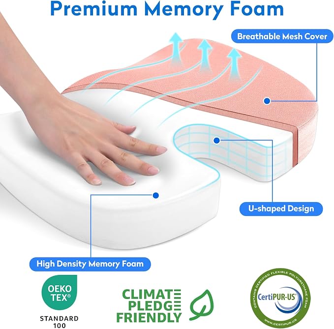XXL Seat Cushion Office Car Seat Cushion, Memory Foam Cushion - Image 2