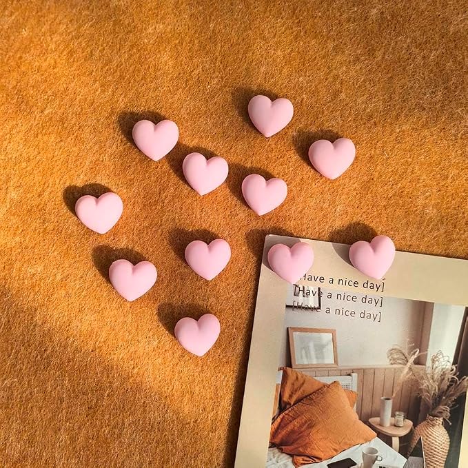 28pcs Decorative Cute Push Pins Heart Pink Thumbtacks Thumb Tacks Pushpins - Image 3