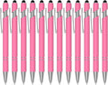 Actsun 12 Pack Pink Stylus Pens, 2-in-1 Ballpoint Pen by ACTSUN