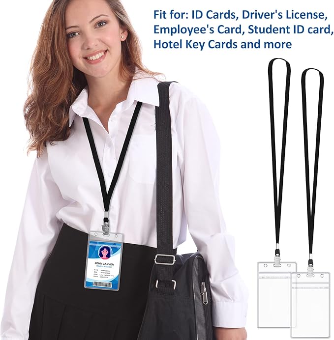 Marspark 200 Pcs ID Badge Holder - Image 3