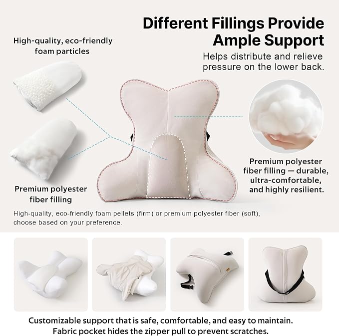 Lumbar Support Pillow – Multi-Functional Ergonomic Back Cushion - Image 3