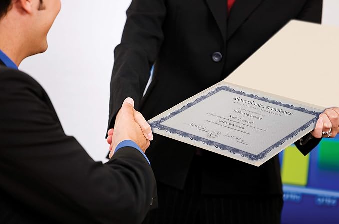25 Pack Ivory Certificate Holders, Diploma Holders, Document Covers - Image 5
