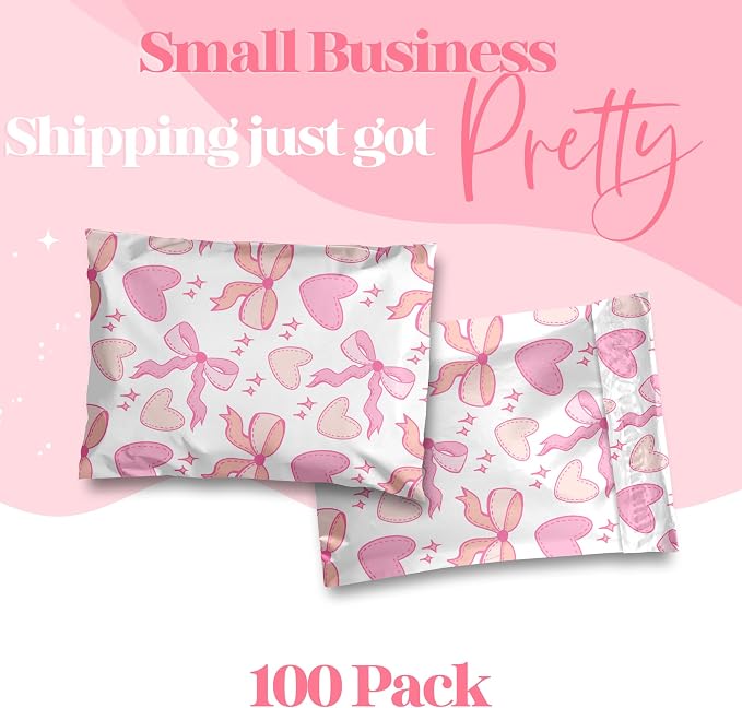 Pretty Package Store 6x9 Designer Poly Mailer 100 Pack Heavy Duty Waterproof - Image 3