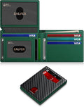 Wallet for Men Slim RFID Blocking Leather Credit Card Holder Wallet for 14 Cards by ZALVEX
