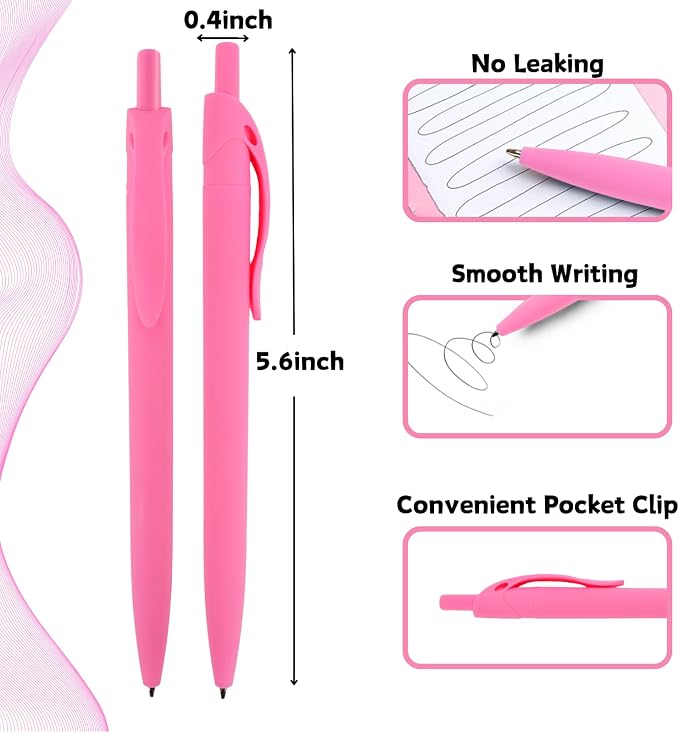 BallPoint Pens, 50 Pack, Bulk Pens, Click Pens - Image 2