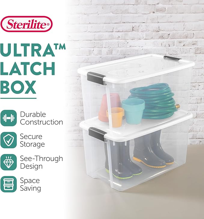 Sterilite 12-Pack Ultra Latching Box, Storage Bins - Image 2