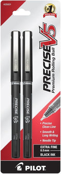 PILOT Precise V5 Stick Liquid Ink Rolling Ball Stick Pens, Extra Fine Point by PilotCorporationofAmerica