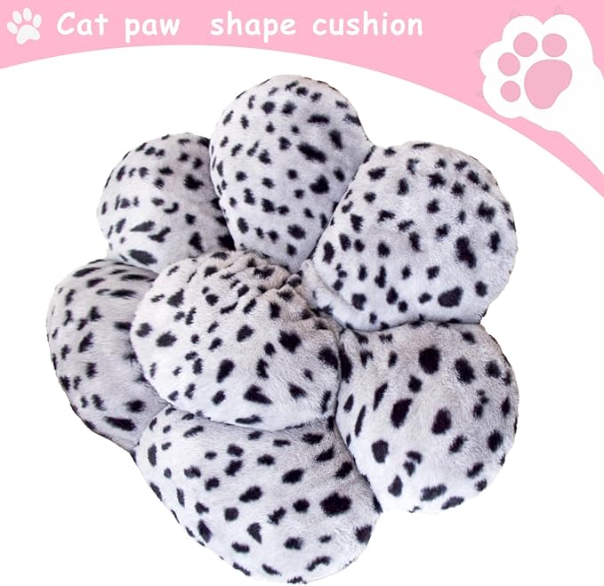 DOBUONO Cat Paw Cushion Kawaii Office Chair Cushion Comfy Plush Gaming Chair - Image 4