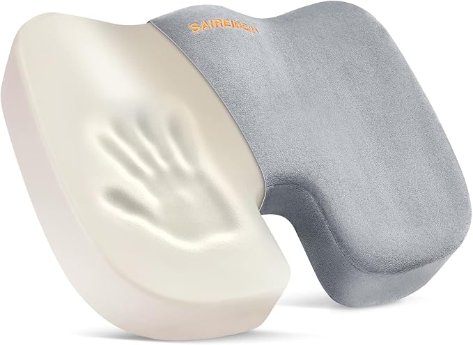 SAIREIDER Seat Cushions for Office Chairs, Memory Foam Coccyx Cushion Pads for by SAIREIDER