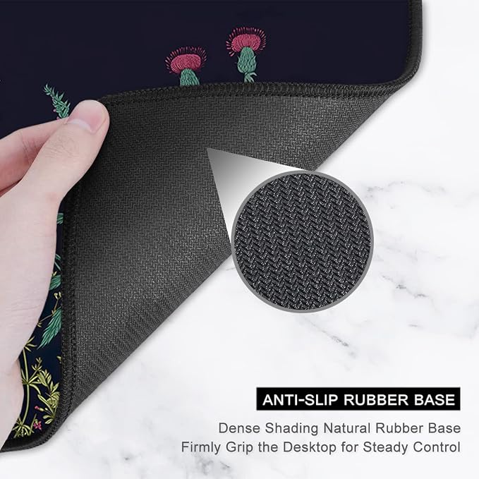 Auhoahsil Desk Pad, XL Extended Large Gaming Mouse Pad 31.5 x 11.8 Inch - Image 4
