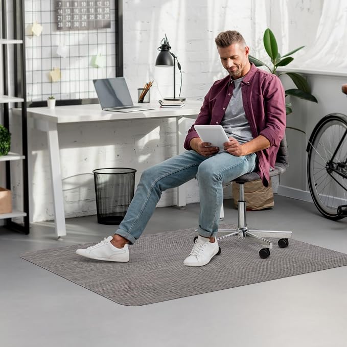 Blvornl Office Chair Mat for Hardwood Floor, 47.2" x 60" Desk Chair Mat for - Image 8
