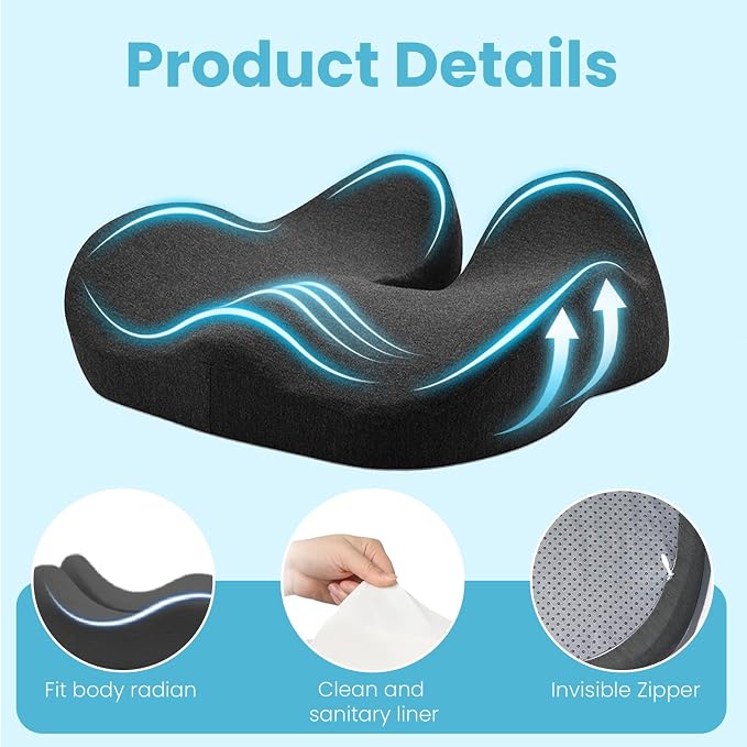 Seat Cushion, Ergonomic Chair Cushions - Image 8