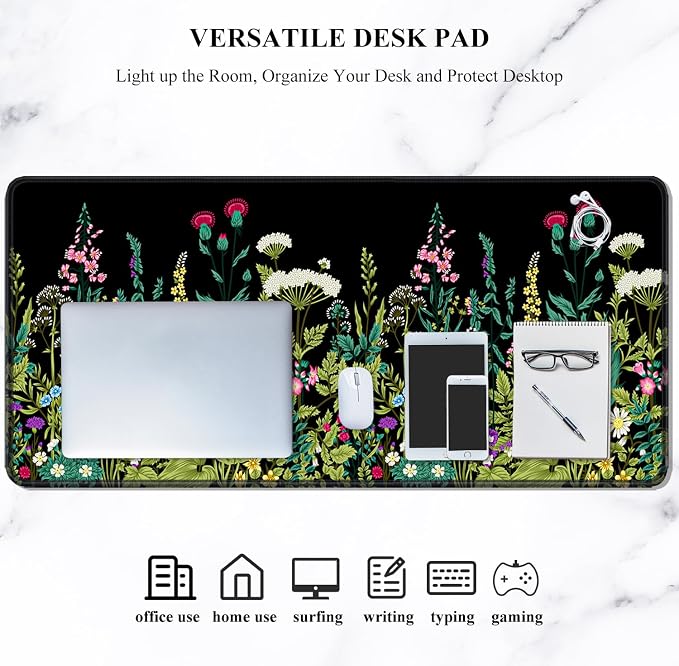 Auhoahsil Desk Pad, XXL Large Mouse Pad, Extended Gaming Mousepad, Cute Desk Mat - Image 7