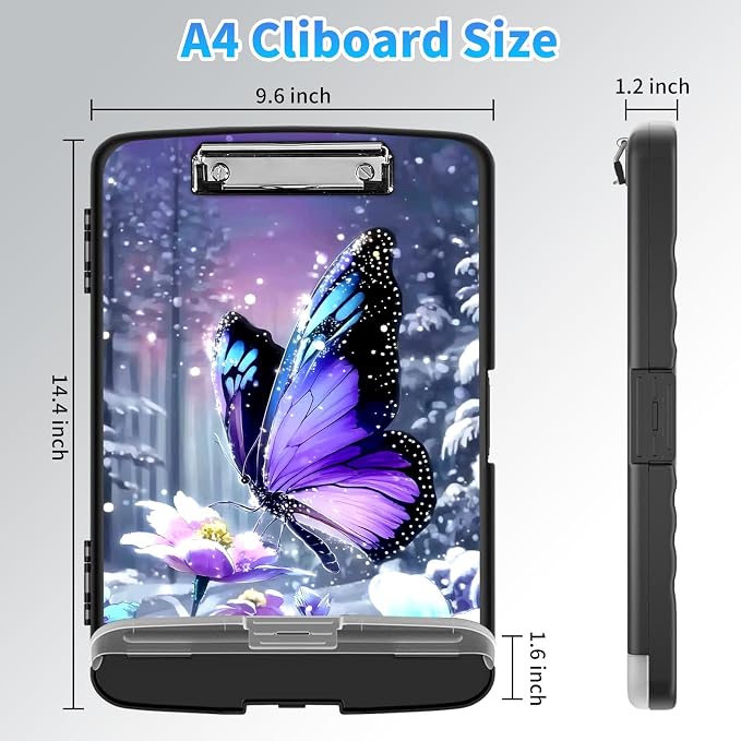 LYHXLYJH Clipboard with Storage, A4 Clipboards with Pen Holder, Heavy Duty - Image 2