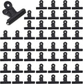 50 Pcs Metal Bulldog Clips, Mini Metal Paper Clips 0.87 in Hinge Clips Small by Unknown
