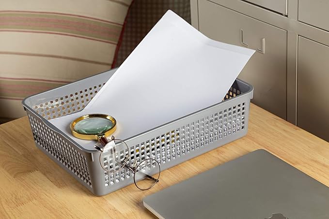 Aebeky A4 Size Plastic Paper Storage Trays, Desktop File Organizer Baskets - Image 5