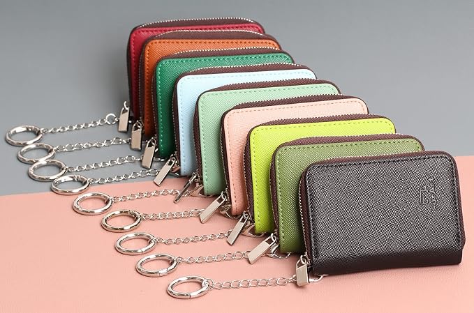 FurArt Zipper Wallet Women, RFID Blocking Credit Card Wallet, Business Card - Image 7