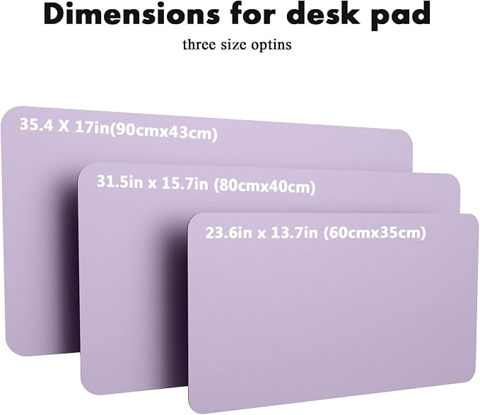 YSAGi Double-Sided Desk Pad, 35.4"x17"Leather Desk Mat, Eco Cork Desk Pad - Image 7