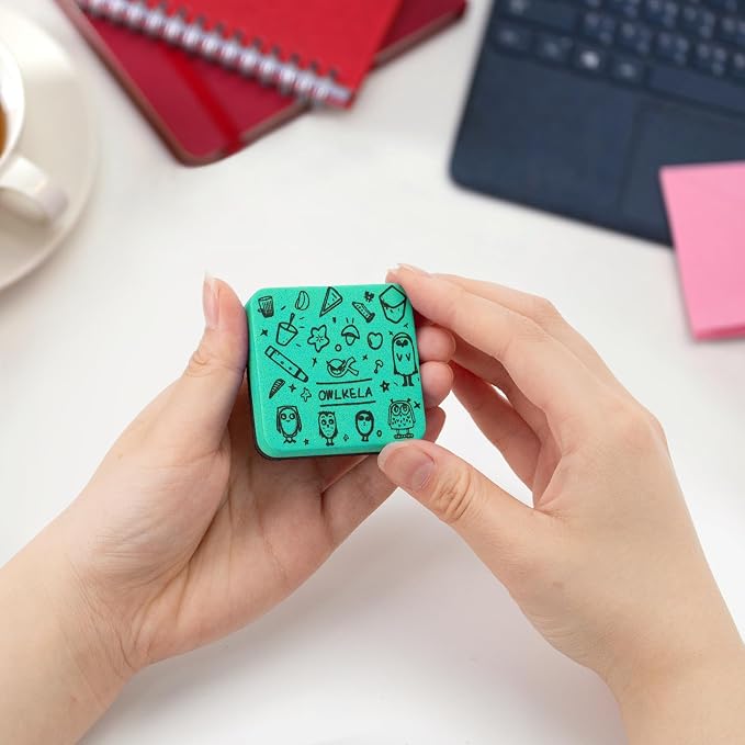 OWLKELA 30 Pack Magnetic Cyan Whiteboard Eraser, EVA Material - Image 7