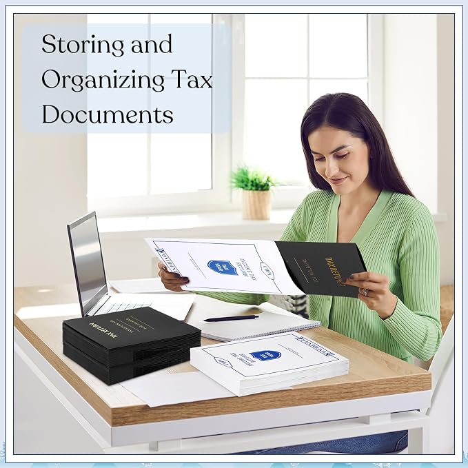 Skyygemm 50 Pcs 9 x 12 Inch Tax Return Envelopes and Tax Return Folders Set 25 - Image 5