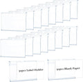 50pcs Labels for Storage Bins Plastic Label Clip, Basket Labels Clip On Wire by PUPINGPIG