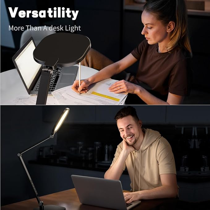 LitONES LED Desk Lamp for Home Office, Professional Eye-Caring Diffused Desk - Image 2