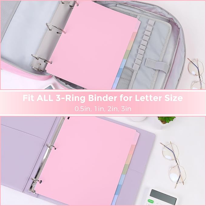 SKYDUE Durable Plastic 8-Tab Dividers, Big Tab Dividers - Image 6