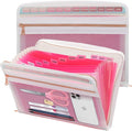 Mukawa 13 Pocket Zippered Expanding File Folder, Accordion File Organizer by Unknown