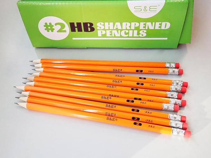 S & E TEACHER'S EDITION #2 Pencils, Pre-sharpened HB Lead Bulk Box – 200 Pack - Image 7