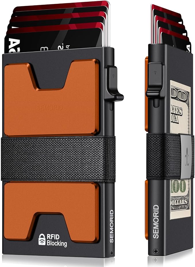 SEMORID Slim Aluminum Card Holder Wallet by SEMORID