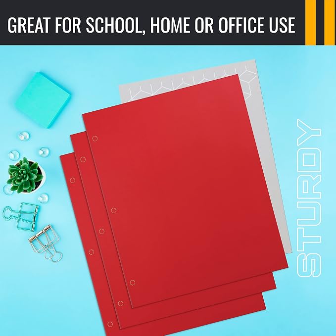 Better Office Products Two Pocket Portfolio Folders, Letter Size Paper Folders - Image 6