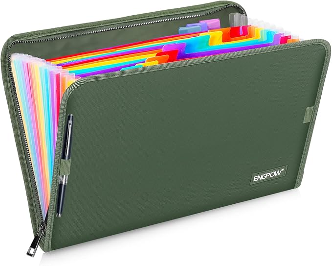 ENGPOW 13 Pocket Expanding File Folder, Fireproof Accordion File Folder - Image 9