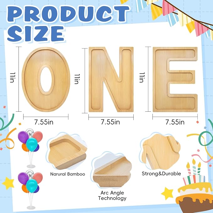 3PCS One Charcuterie Board Letters- Fillable Letter Food Serving Tray - Image 4