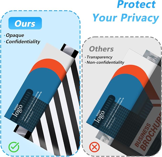 Thank You Poly Mailer 6x9 Inch 100 Pcs, Waterproof and Tear-Resistant Shipping - Image 5