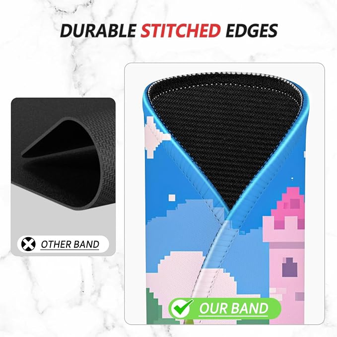 ITNRSIIET Mouse Pad Non-Slip Rubber Base Smooth Surface Stitched Edges - Image 5